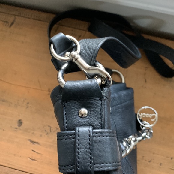 Vintage Coach Chain Duffel Crossbody pebbled leather Shoulder bag purse - Picture 7 of 12
